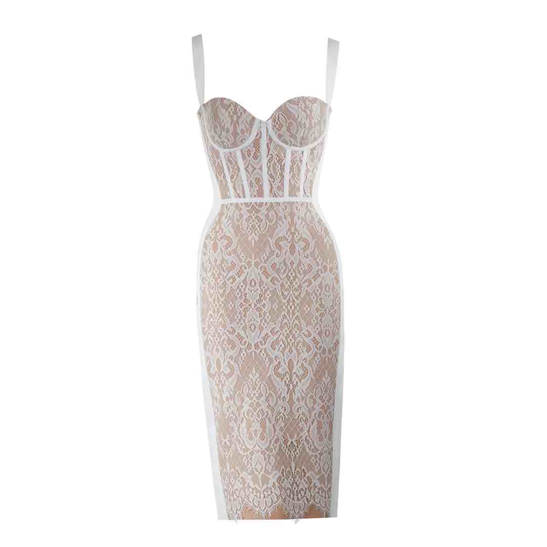 NOIR™ | ABITO IN PIZZO MIDI