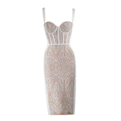 NOIR™ | ABITO IN PIZZO MIDI