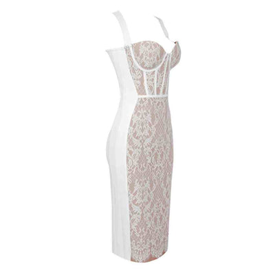 NOIR™ | ABITO IN PIZZO MIDI