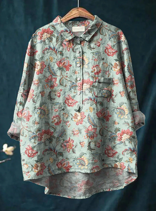 LAURA™ | Camicia Floreale Oversize