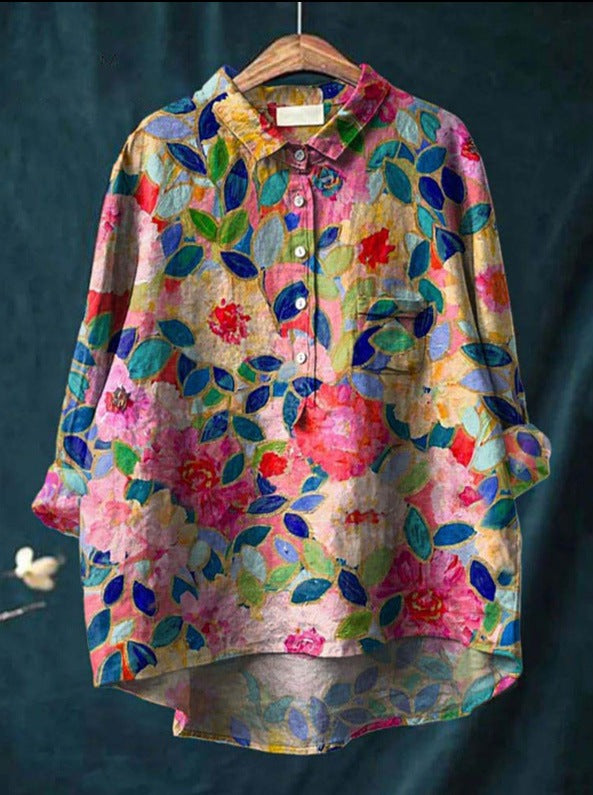 LAURA™ | Camicia Floreale Oversize