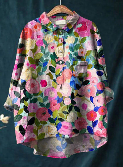 LAURA™ | Camicia Floreale Oversize