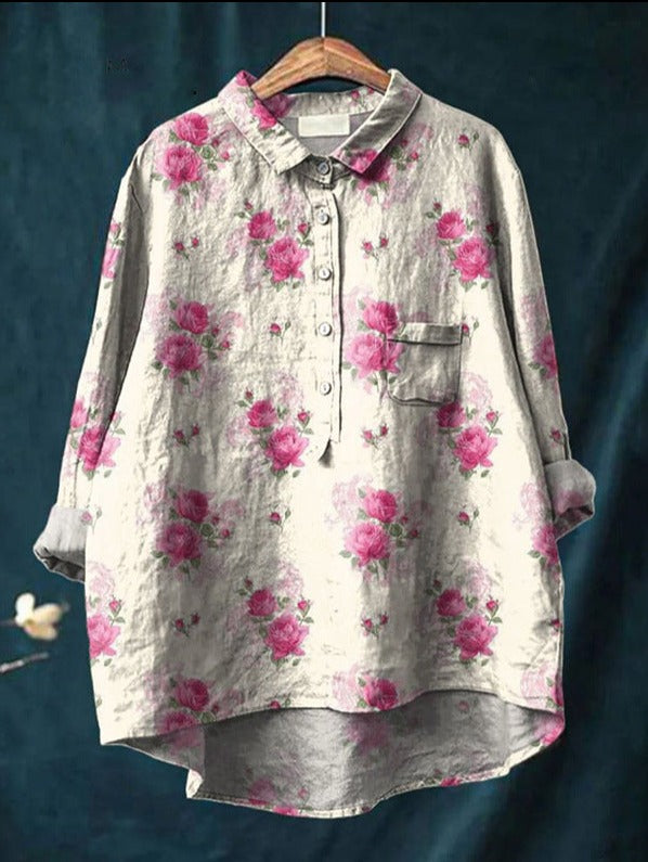 LAURA™ | Camicia Floreale Oversize