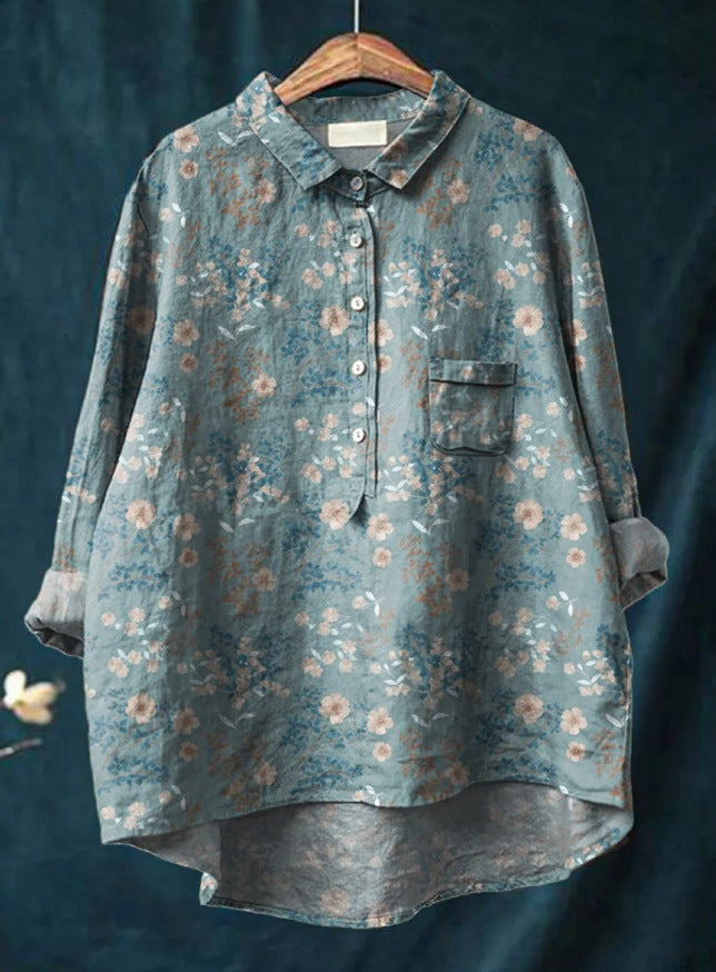 LAURA™ | Camicia Floreale Oversize