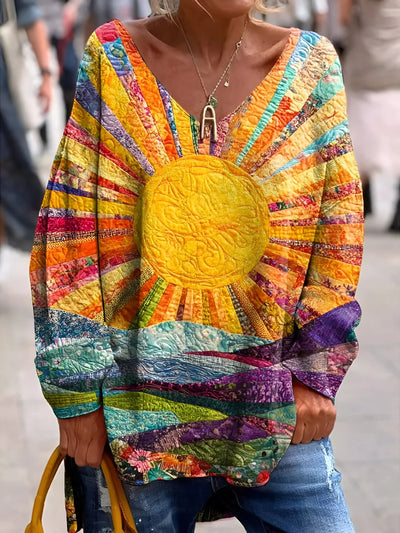 ELISA™ | CAMICIA ARTISTICA A RAGGI DI SOLE