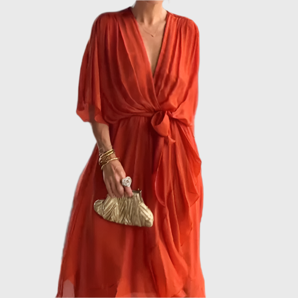 MARIA™ | Abito Elegante con Nodo in Vita