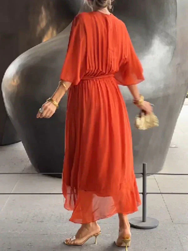 MARIA™ | Abito Elegante con Nodo in Vita
